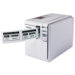 Принтер для печати наклеек Brother PT-9700PC - авторезак, ленты TZ 3.5 - 36 мм (20 мм/сек), HG 12 - 36 мм (до 80 мм/сек), 360 dpi (RS-232C, USB кабель, блок питания), артикул PT9700PC