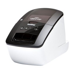 Принтер для печати наклеек Brother QL-710W - авторезак, ширина лент до 62 мм, до 93 наклеек/мин, скорость печати 110 мм/сек, 300 dpi, ленты DK, WiFi, USB, артикул QL710W