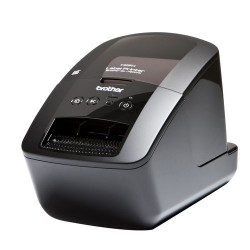 Принтер для печати наклеек Brother QL-720NW - авторезак, ширина лент до 62 мм, до 93 наклеек/мин, скорость печати 110мм/сек, 300 dpi, ленты DK, LAN, WiFi, RS232C, USB), артикул QL720NW