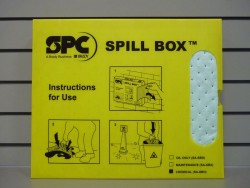 Салфетки (41 см x 51 см) в диспенсере для сбора химикатов до 9 литров (комплект 10 салфеток), артикул spcSA-SBH