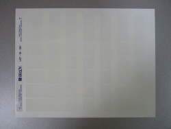 LAT-18-361-2.5 Этикетка полиэстер (25,40 х 33,78 мм) для печати на лазерном принтере (лист B4, белый, 49 этикеток/лист, 51 лист), артикул brd29743