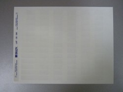 LAT-22-361-5 Этикетка полиэстер (12,7 х 38,1 мм) для печати на лазерном принтере (лист B4, прозрачный/белый, 64 листа), артикул brd29754